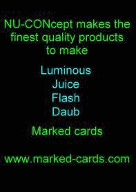 luminous marked cards